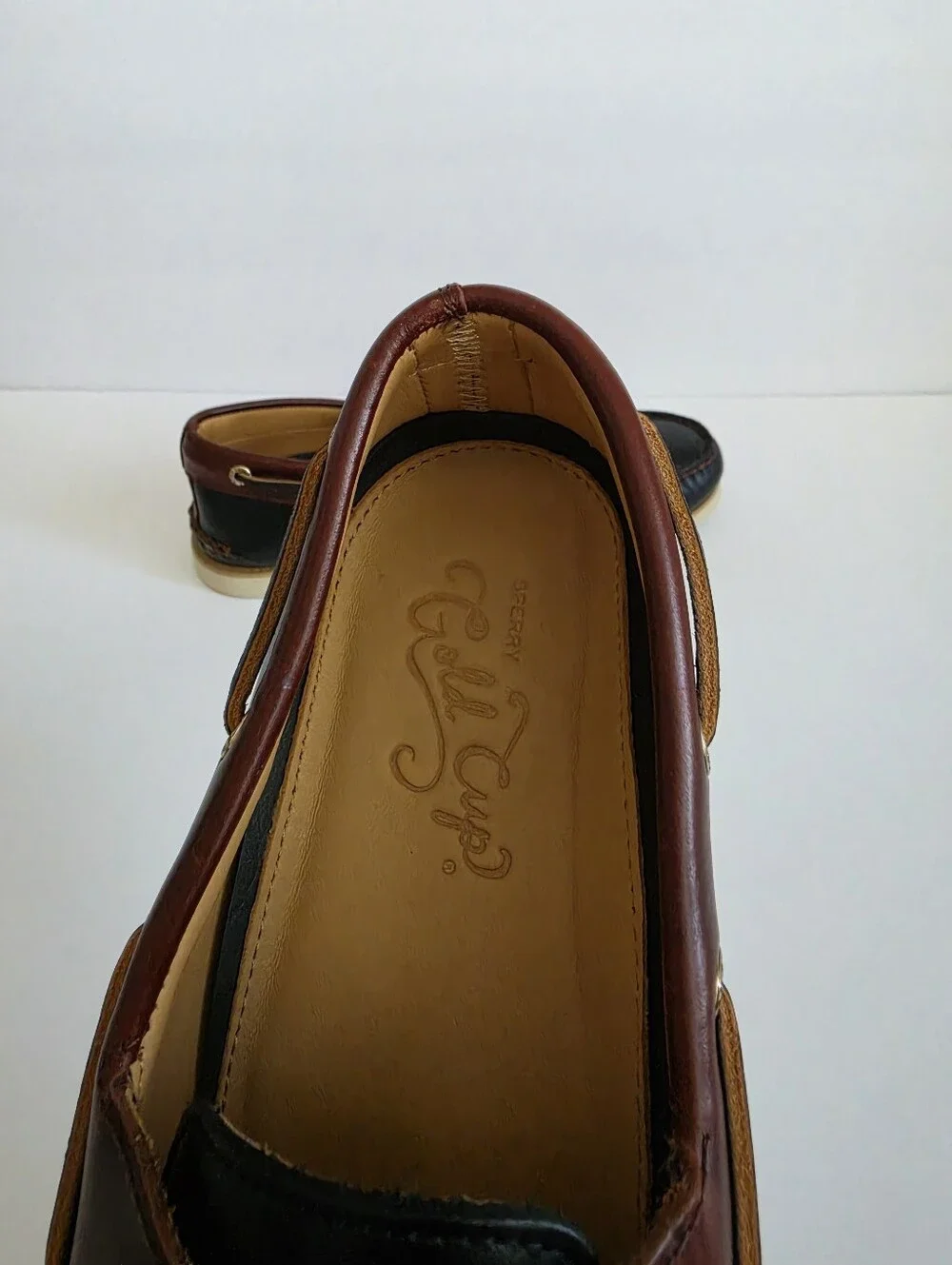 Sperry Authentic Original 2-Eye Men’s Boat Shoes, Brown/ Black, US Size 9